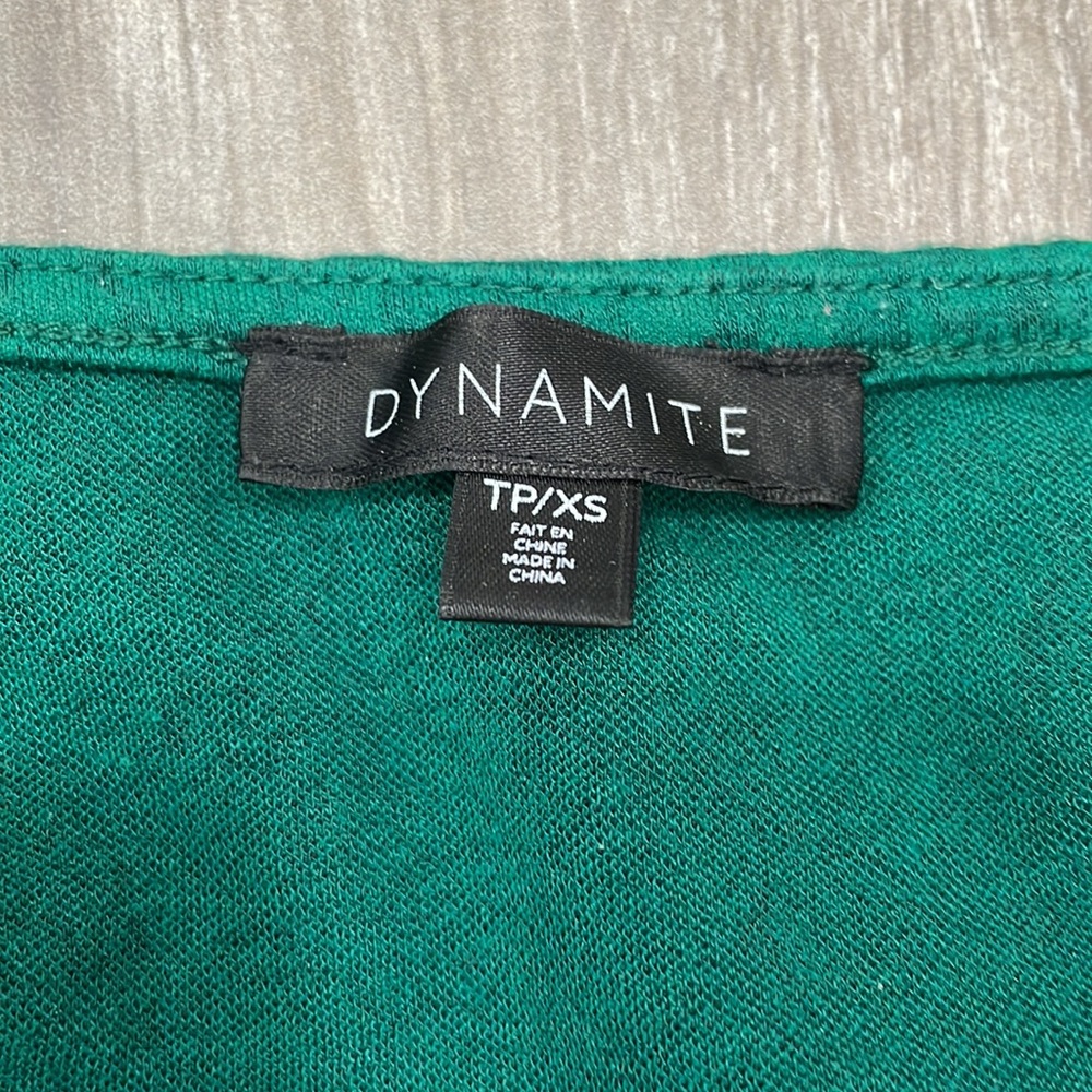 DYNAMITE GREEN TOP - Picture 3 of 4